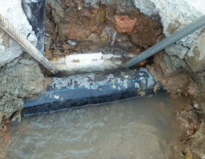 虎丘测漏水之水管漏水